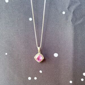 Pink Gem Necklace
